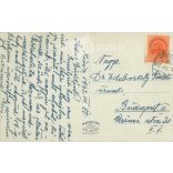 1942 - Hévizi-gyógyfürdő. Tórészlet a strandfürdővel. Színezett fotólap, képeslap. (2791005)