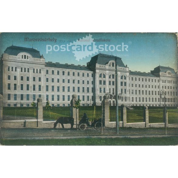 1913 - Marosvásárhely. Katonai alreáliskola. Színezett fotólap, képeslap. (2791032)