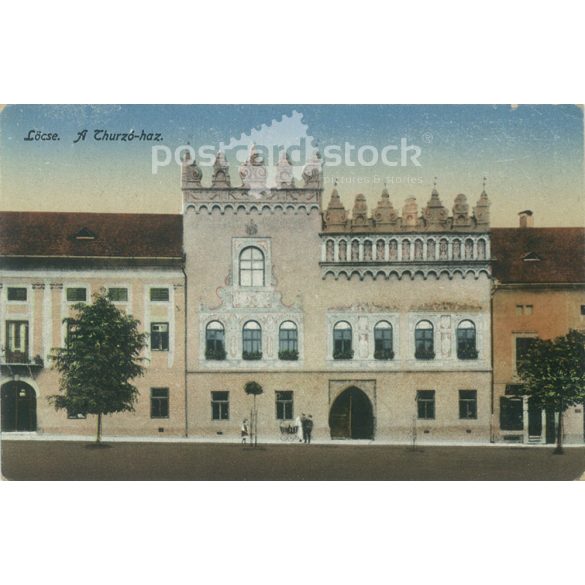 1919 - Lőcse.  A Thurzó-ház. Színezett fotólap, képeslap. (2791033)