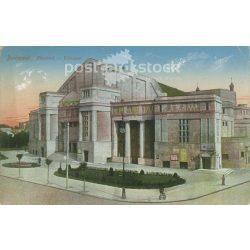   1914 - Budapest. Népopera. Színezett fotólap, képeslap. (2791040)