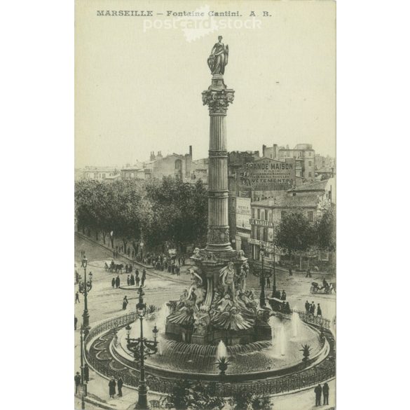 Marseille. A Castellane tér. Fotólap, képeslap. (2791067)