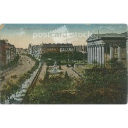   1924 – Budapest. Múzeum körút. Színezett fotólap, képeslap. (2791087)