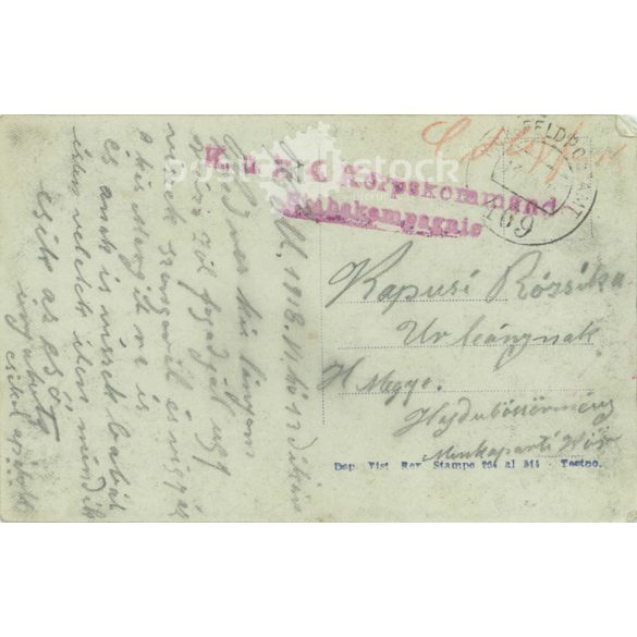 1918 - Boldog Karácsonyt üdvözlőlap. (2791105)