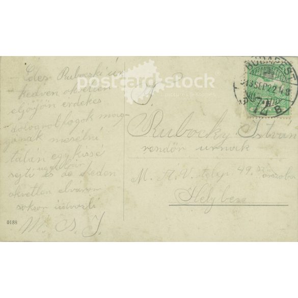 1913 - Romantikus képeslap. Fotólap. (2791110)