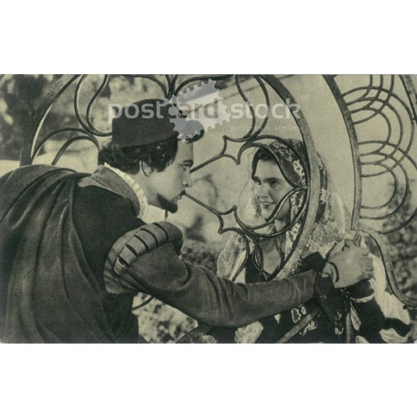 1958 - Jelenet az „Othelló” című színes szovjet filmből. Fotólap, képeslap. (2791123)