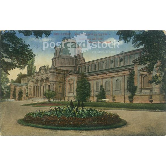 1918 - Budapest. Margitszigeti gyógyház. Színezett fotólap, képeslap. (2791134)