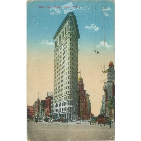 1915 - Flat Iron Building. New York City. Színezett fotólap, képeslap. (2791135)