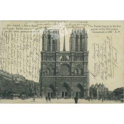 1925 - Paris. Notre-Dame. Fotólap, képeslap. (2791154)