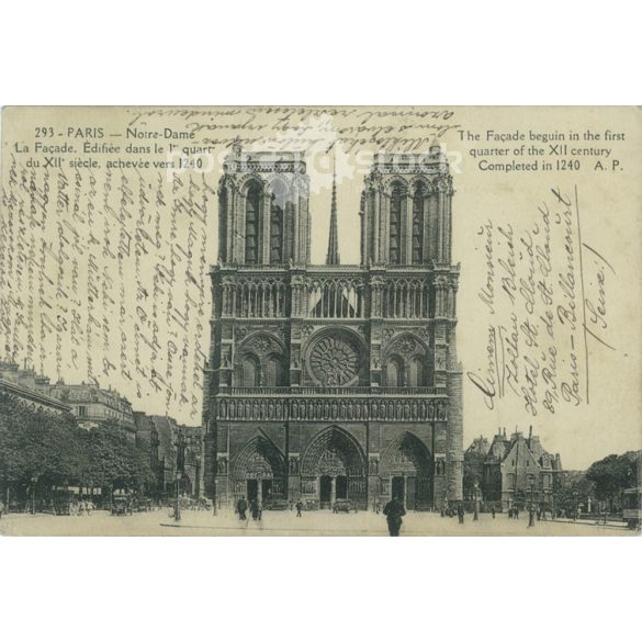 1925 - Paris. Notre-Dame. Fotólap, képeslap. (2791154)