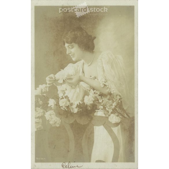 1920 - Romantikus képeslap, fotólap. (2791156)