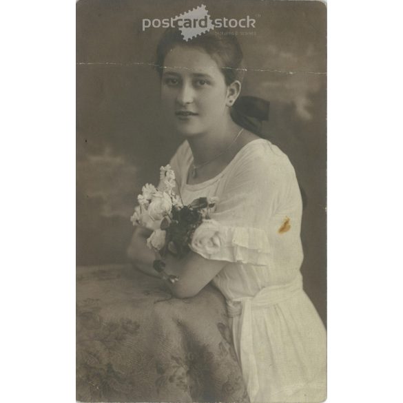 1923 - Romantikus képeslap, fotólap. (2791158)