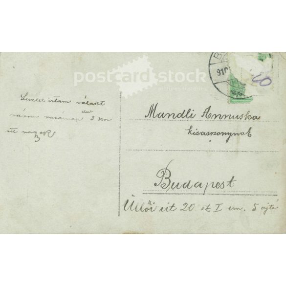 1910 - Boldog karácsonyi ünnepeket. Fotólap, képeslap. (2791165)
