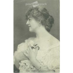   1904 - Miss Marie Studholme színésznő. Fotólap, képeslap. (2791183)