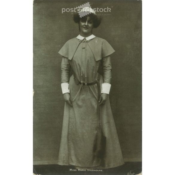 1904 - Miss Marie Studholme színésznő. Fotólap, képeslap. (2791184)