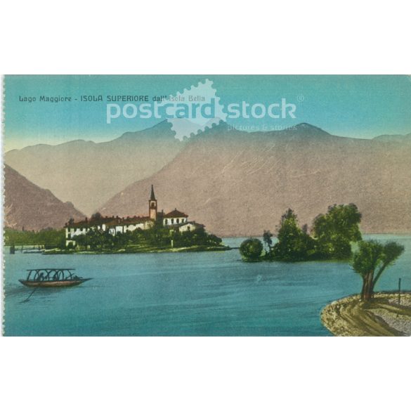 ISOLA SUOERIORE - Lago Maggiore. Színezett fotólap, képeslap. (2791201)