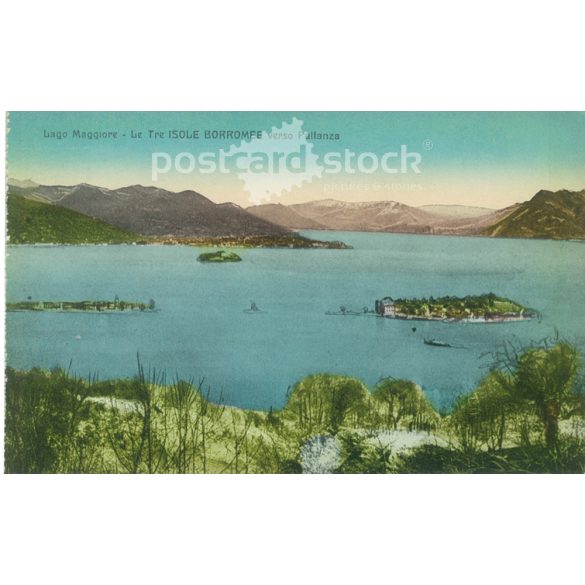 ISOLE  BORROME - Lago Maggiore. Színezett fotólap, képeslap. (2791202)