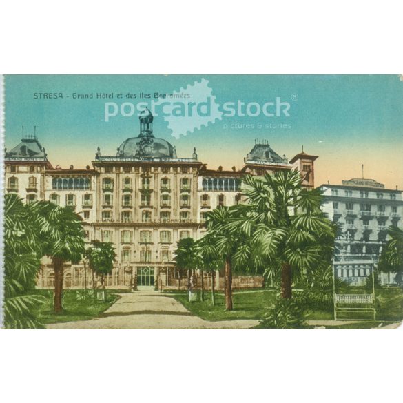 STRESA - Grand Hotel. Színezett fotólap, képeslap. (2791206)