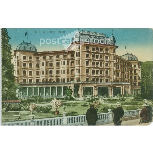 STRESA - Hotel Regina. Színezett fotólap, képeslap. (2791207)
