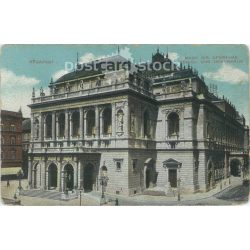   1913 – Budapest. Magyar Királyi Operaház. Színezett fotólap, képeslap. (2791235)
