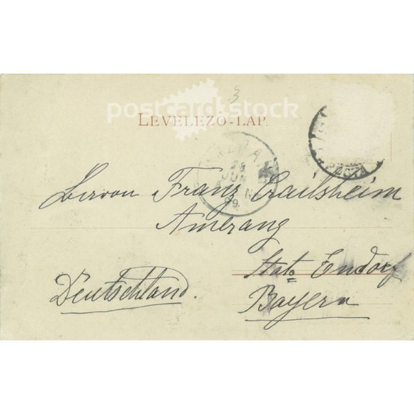 1899 - Üdvözlet Budapestről. Színezett fotólap, képeslap. (2791244)