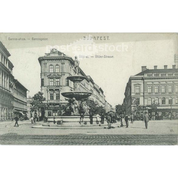 1907 - Budapest, Baross-utcza. Fotólap, képeslap. (2791284)