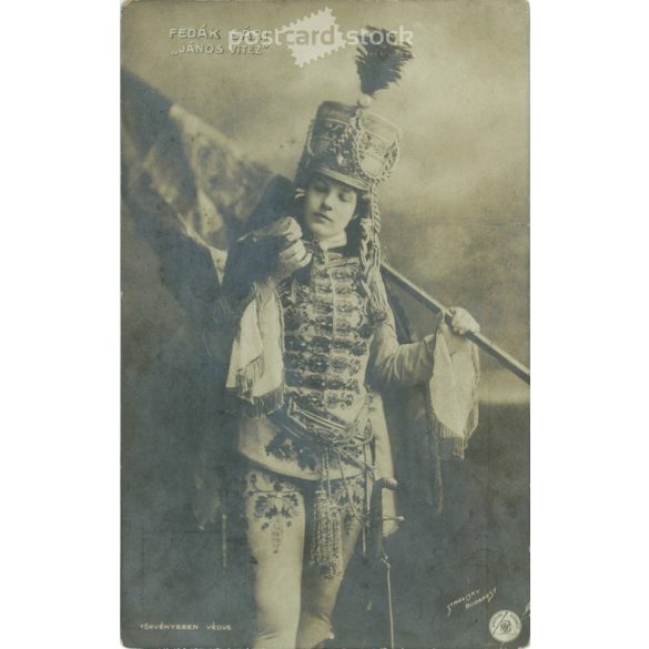 1915 - Fedák Sári, „János vitéz”. Fotólap, képeslap. (2791293)