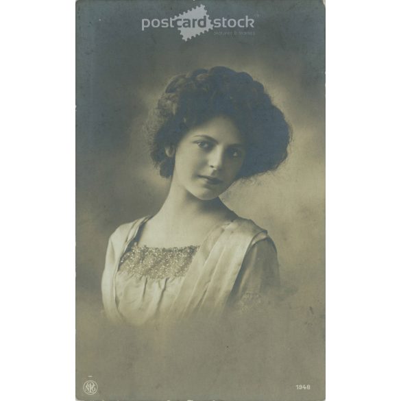 1915 - Romantikus képeslap, fotólap. (2791294)