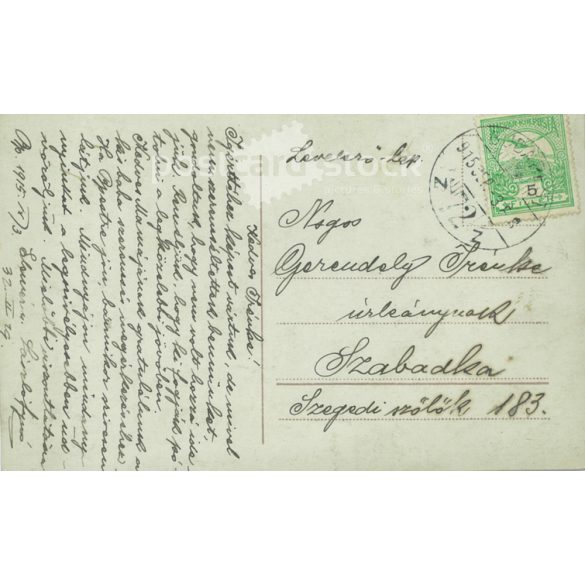 1915 - Romantikus képeslap. Színezett fotólap. (2791295)