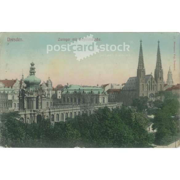 1906 - Drezda. Színezett fotólap, képeslap. (2791307)