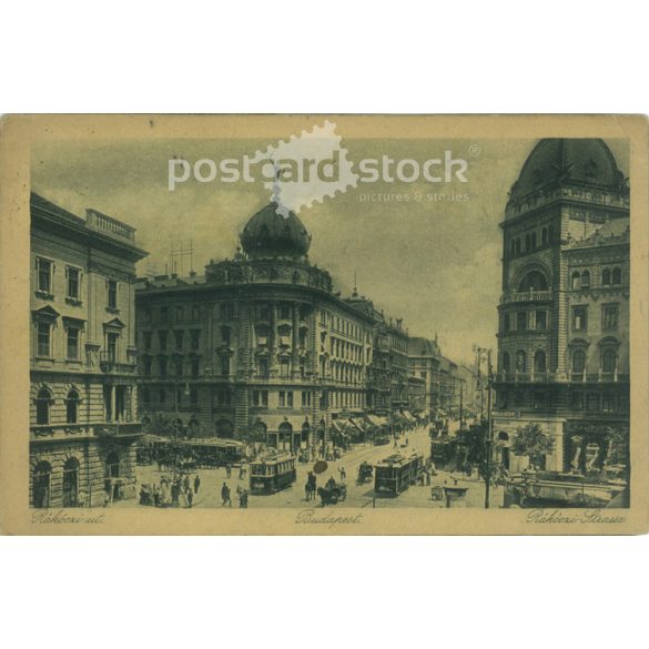 1923 - Budapest. Rákóczi út. Fotólap, képeslap. (2791327)