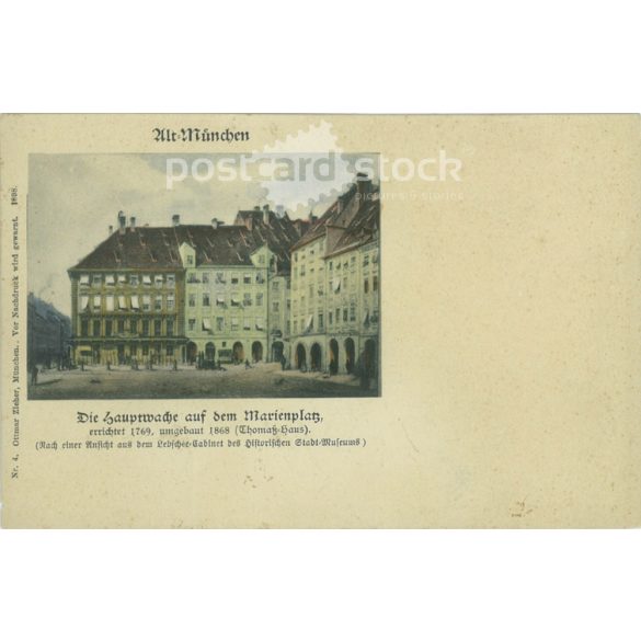1900? - München. Színezett fotólap, képeslap. (2791358)
