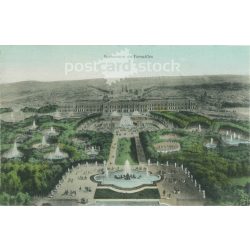   1906 – Versailles-i panoráma. Színezett fotólap, képeslap. (2791383)
