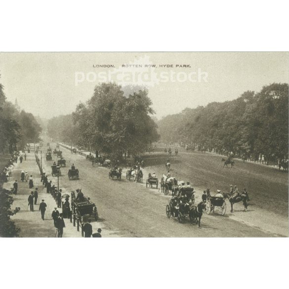 1906 - London. A Hyde park. Fotólap, képeslap. (2791385)