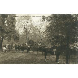   1906 - Rotten Row - The Morning Ride London, Anglia. Fotólap, képeslap. (2791389)