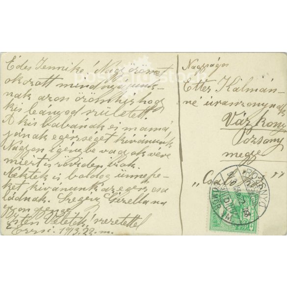 1913 - Kellemes húsvéti ünnepeket! Üdvözlőlap. (2791418)
