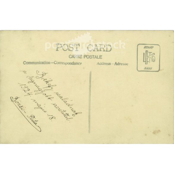 1924 - Esküvői fotó. Magyarország. Fotólap, képeslap. (2791473)