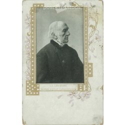   1898 - William Ewart Gladstone angol liberális politikus, az Egyesült Királyság miniszterelnöke négy alkalommal. Fotólap, képeslap. (2791476)