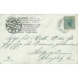 1904 - Vidám újévi üdvözlet. Színezett fotólap, üdvözlőlap. (2791481)