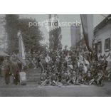 1907 - Császári és királyi (K.u.K.) Katonai Veterán Szövetség zászlószalag avató ünnepsége. Nagyméretű antik fotó. (2791506)