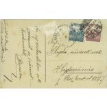 1923 - Boldog új évet. Egyedi illusztráció, ezüst prégeléssel. (2791521)