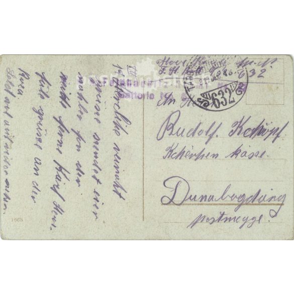 1917 - Boldog Karácsonyt! Színezett fotólap, üdvözlőlap. (2791562)