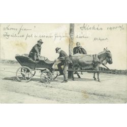   1905 - Komikus helyzetek, beállított jelenetek sorozat. Fotólap, képeslap. (2791580)