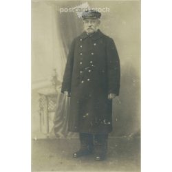   1923 - Feltehetően egy német hajóskapitány fotója. Fekete-fehér fotólap, képeslap.(2791591)