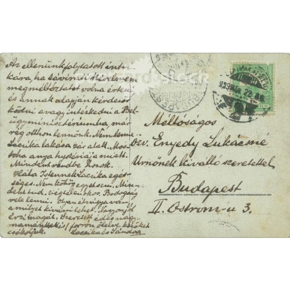 1929 - „Az atyai szigor”. Fekete-fehér fotólap. (2791599)