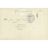 1900 - Landshut. Dombornyomott, aranyozott, litografált képeslap. (2791604)
