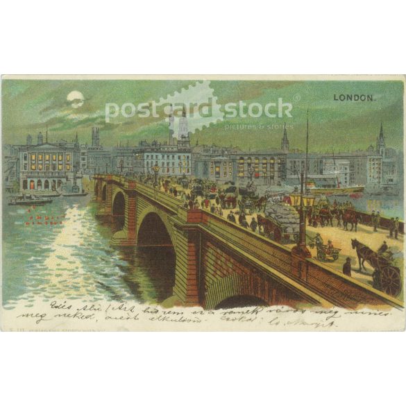 1899 - London. Litografált képeslap. (2791605)