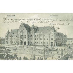   1905 - Kecskemét. Városháza. Fekete-fehér fotólap, képeslap. (2791607)