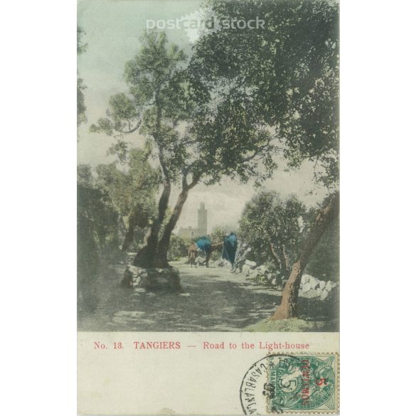 1907 - Tangiers (Marokkó). Színezett fotólap, képeslap. (2791614)