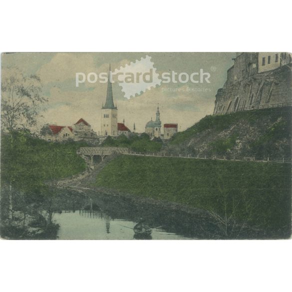 1908 - Tallin, Észtország. Színezett fotólap, képeslap. (2791616)