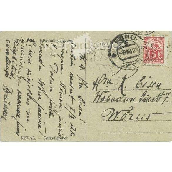 1908 - Tallin, Észtország. Színezett fotólap, képeslap. (2791616)